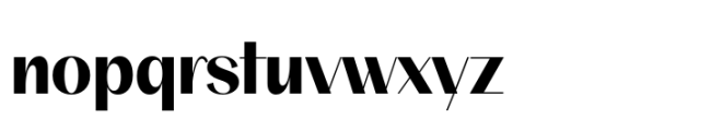 BT Suave Bold Font LOWERCASE
