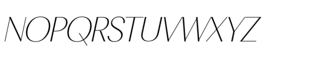 BT Suave Extra Thin Italic Font UPPERCASE
