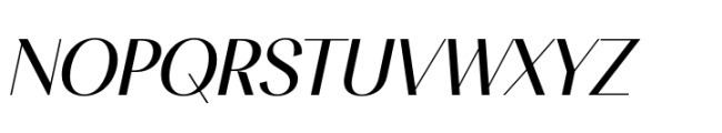 BT Suave Italic Font UPPERCASE
