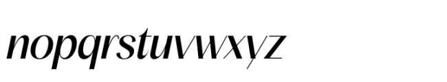 BT Suave Italic Font LOWERCASE
