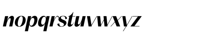 BT Suave Semi Bold Italic Font LOWERCASE