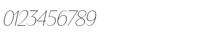 BT Suave Ultra Thin Italic Font OTHER CHARS