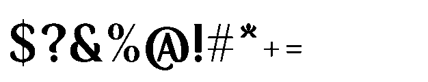 BT Wifting Bold Font OTHER CHARS