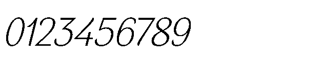 BT Wifting Extra Light Italic Font OTHER CHARS