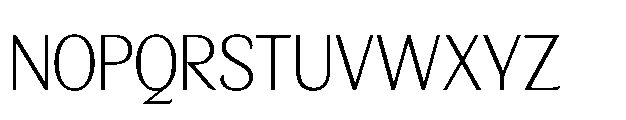 BT Wifting Extra Light Font UPPERCASE
