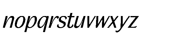 BT Wifting Italic Font LOWERCASE