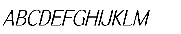 BT Wifting Light Italic Font UPPERCASE