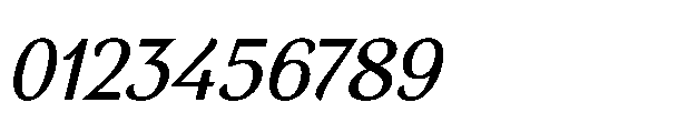BT Wifting Medium Italic Font OTHER CHARS