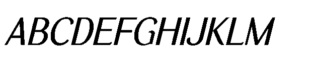 BT Wifting Medium Italic Font UPPERCASE