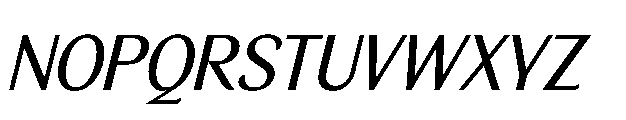 BT Wifting Medium Italic Font UPPERCASE