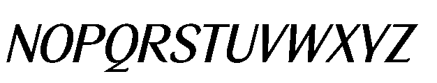 BT Wifting Semi Bold Italic Font UPPERCASE