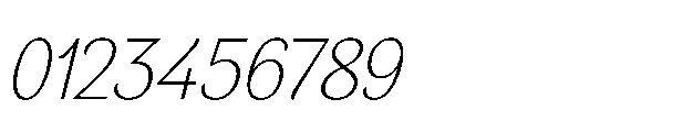 BT Wifting Thin Italic Font OTHER CHARS