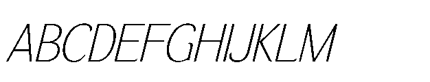 BT Wifting Thin Italic Font UPPERCASE