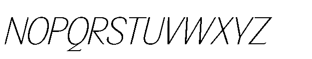 BT Wifting Thin Italic Font UPPERCASE