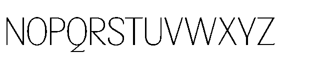 BT Wifting Thin Font UPPERCASE