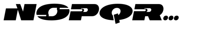 BTD Roadways Oblique Font LOWERCASE