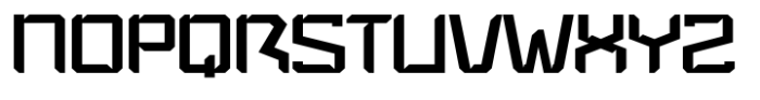 Bt Hyperion Futuristic Regular two Font UPPERCASE