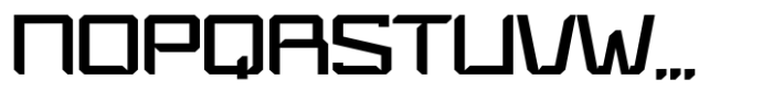 Bt Hyperion Futuristic Regular Font LOWERCASE
