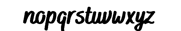 Buddies Heavy Font LOWERCASE