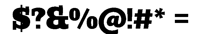 Buffo Black Font OTHER CHARS