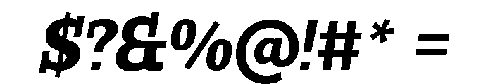 Buffo Bold Italic Font OTHER CHARS