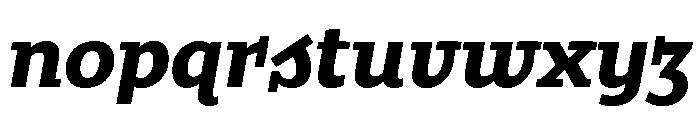 Buffo Bold Italic Font LOWERCASE