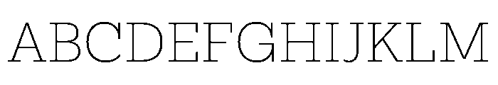 Buffo Extra Light Font UPPERCASE