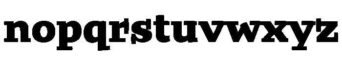 Buffo ExtraBold Font LOWERCASE
