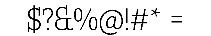 Buffo ExtraLight Font OTHER CHARS