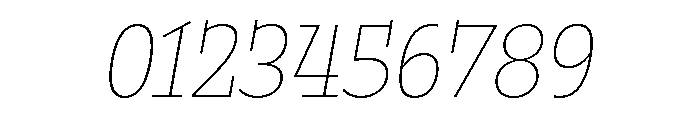 Buffo Hairline Italic Font OTHER CHARS