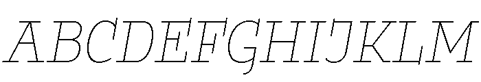 Buffo Hairline Italic Font UPPERCASE