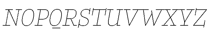 Buffo Hairline Italic Font UPPERCASE