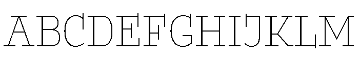 Buffo Hairline Font UPPERCASE