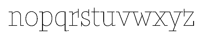 Buffo Hairline Font LOWERCASE