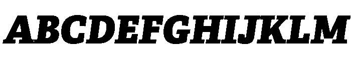 Buffo Heavy Italic Font UPPERCASE