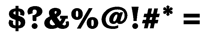 Buffo Heavy Font OTHER CHARS