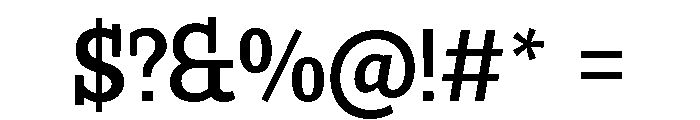 Buffo Medium Font OTHER CHARS