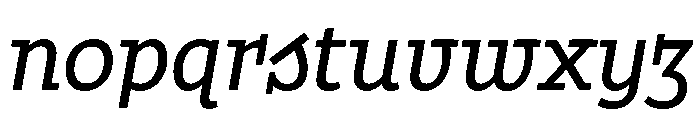 Buffo Regular Italic Font LOWERCASE
