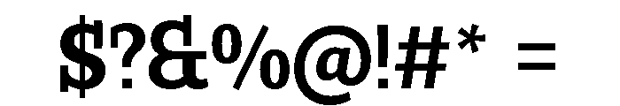 Buffo SemiBold Font OTHER CHARS