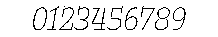 Buffo Thin Italic Font OTHER CHARS