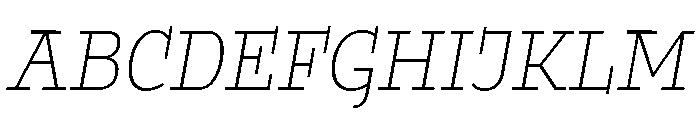 Buffo Thin Italic Font UPPERCASE