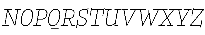 Buffo Thin Italic Font UPPERCASE