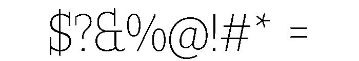 Buffo Thin Font OTHER CHARS
