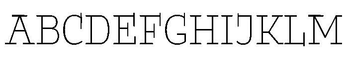 Buffo Thin Font UPPERCASE