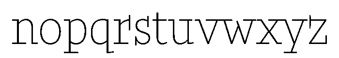 Buffo Thin Font LOWERCASE