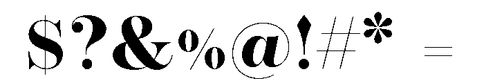 Butik Bold Font OTHER CHARS