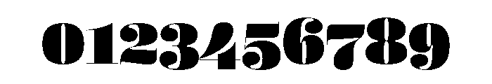 Butik Display Normal Black Font OTHER CHARS