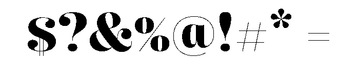 Butik Display Normal Bold Font OTHER CHARS