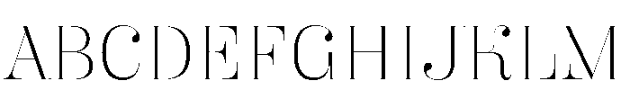 Butik Display Normal Extralight Font UPPERCASE