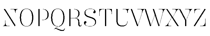 Butik Display Normal Extralight Font UPPERCASE
